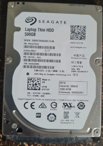 HD 500GB Seagate 2.5" 100% Saúde - PS4 / Notebook / Backup