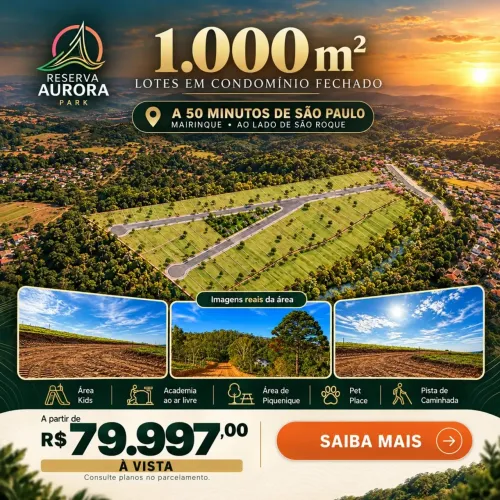 Lote em Mairinque: Preço de Lançamento Excelente para Investidores