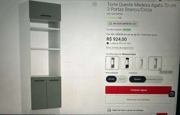 Armário para cozinha