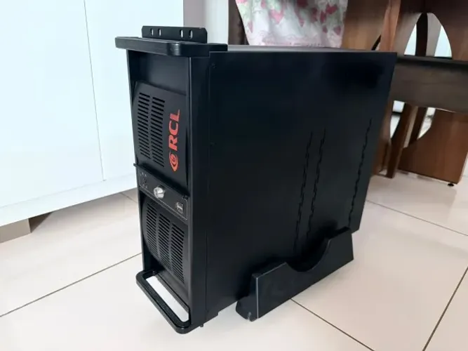 Gabinete Office RCL Premium Aço/ Preto + Leitor E Gravador De Dvd/cd
