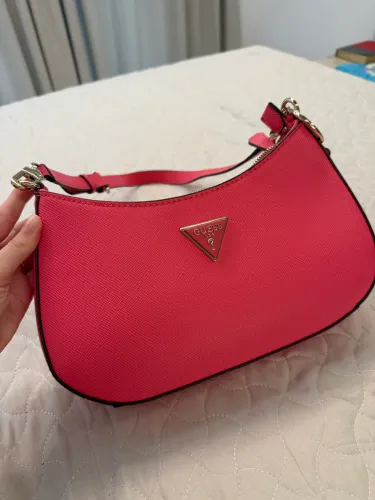 Bolsa Guess Noelle Pink Shoulder Bag