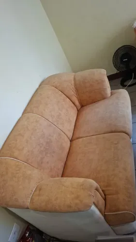 Jogo de sofá usado, com espuma firme