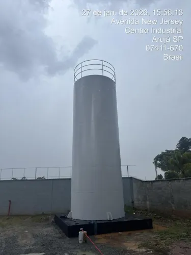 Caixa d'água reservatório metalico