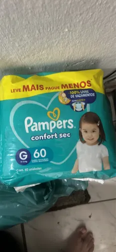 Fraldas Pampers G novas