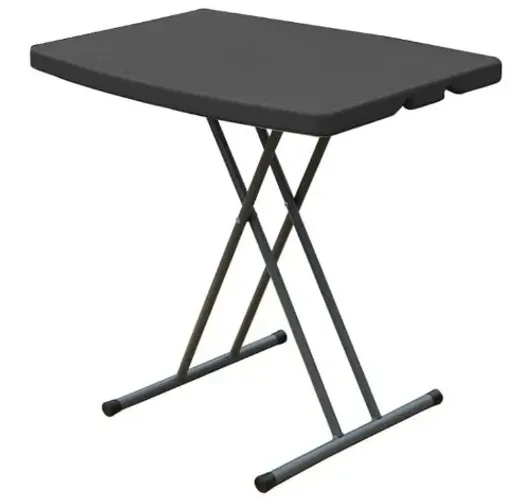 NTK, Mesa Dobrável com Ajuste de Altura Robust 80cm, Preto