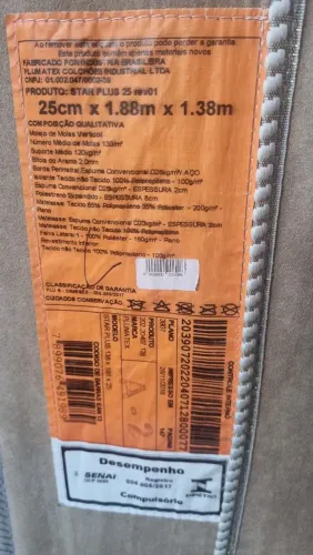 Cama box casal molas semi nova