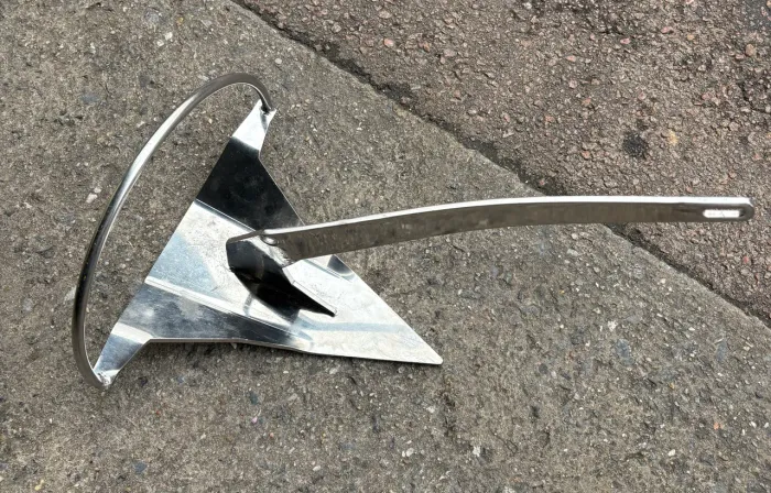 Âncora alfa em inox 2.0 kg para barcos e veleiros 