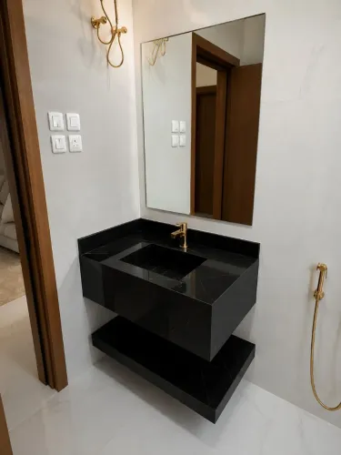 Pia esculpida em porcelanato