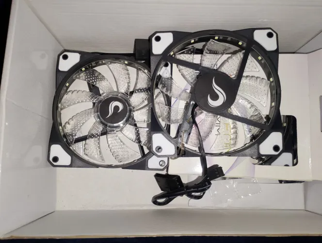3 Ventoínhas Fan, Rizemode Zeus led branca