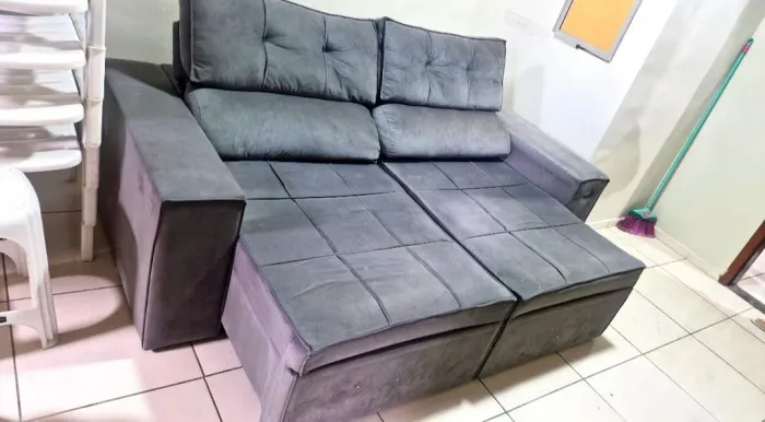 Sofá retrátil 2 lugares 