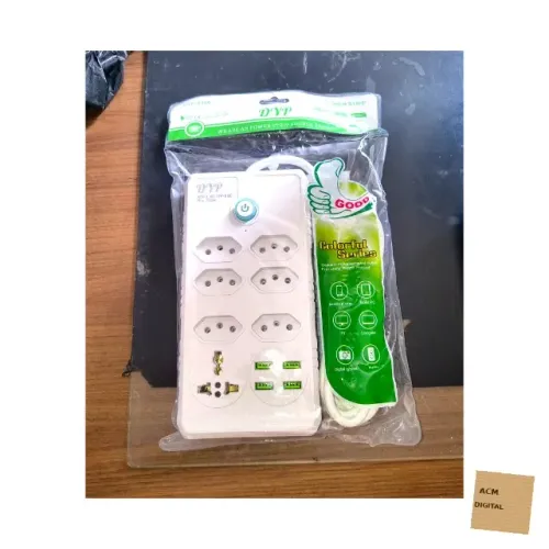 Filtro de Linha 6 Tomadas + 4 USB 2500W Protetor DYP-S160 - Novo