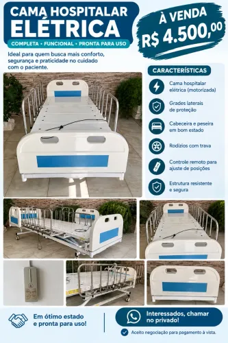Cama hospitalar elétrica