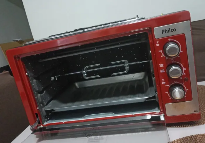 Forno elétrico 46 Litros com gancho giratório 