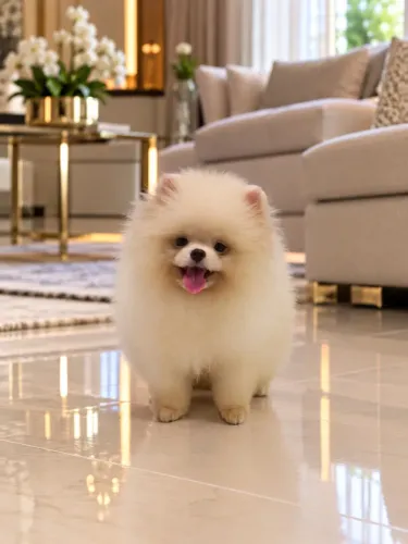Lulu da Pomerania - macho branco