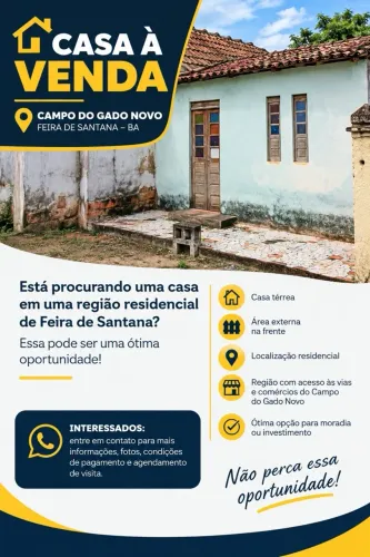 Vende-se casa.