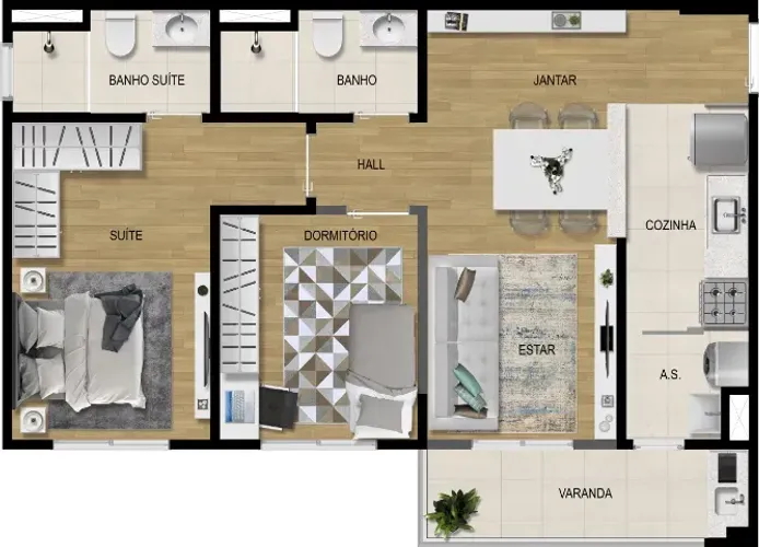 REPASSE GIOVIALE RESIDENCIAL (MEDEIROS) - 68m² ABAIXO DA TABELA