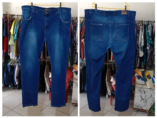 Usada Calça jeans c elastano Tam 58
