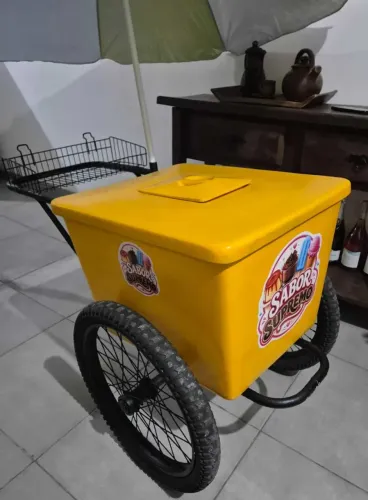 Carrinho de Sorvete Picolé Açai