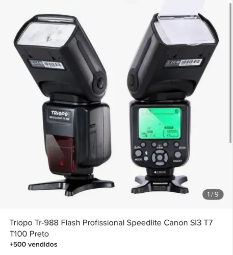 Flash Triopo TR-988 TTL/E-TTL para Canon e Nikon