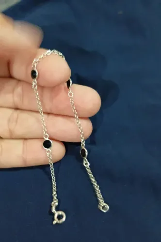 2 pulseiras de prata 