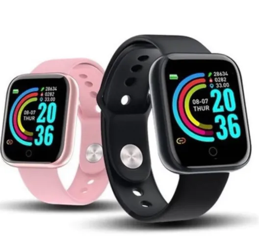 Smartwatch D20 - Relógio Esportivo Inteligente com Bluetooth compatível com Android/iOS
