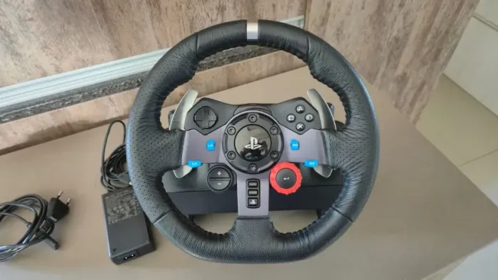 Volante Logitech G29 + Câmbio Driving Force - Completo na Caixa