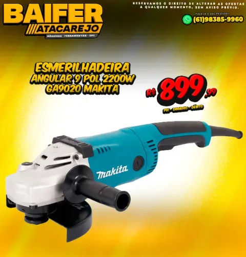 Esmerilhadeira Angular 9 Pol 2200w Ga9020 Makita