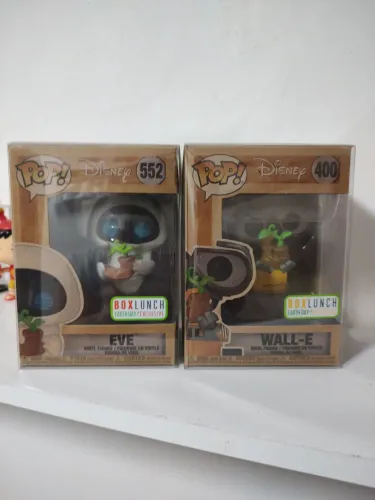 Kit dia da terra funko pop box lunch Eve e Wall-e 
