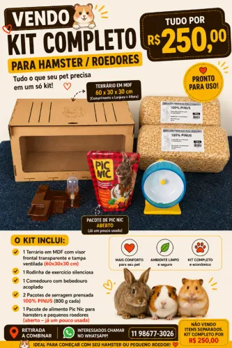 Terrário + KIT Completo