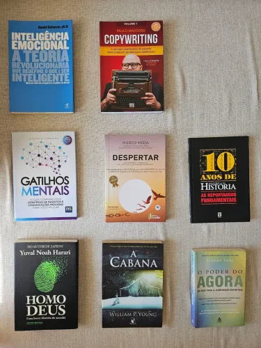 Lote 17 livros - Desenvolvimento pessoal, negócios e espiritualidade