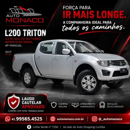 Mitsubishi L200 Triton GL 3.2 CD TB Int. Dies. Mec. 2017