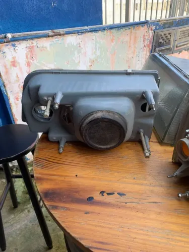 Par de farol opala com piscas
