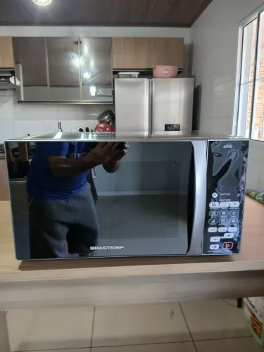 Microondas Brastemp 31litros espelhado