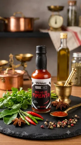 O Molho de Pimenta Vermelha Virrosas 60ml