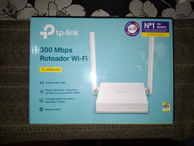 Roteador Wi-Fi TP-Link TL-WR829N 300Mbps - Modo Repetidor / Ponto de Acesso