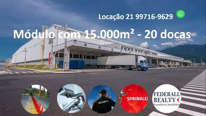 Aluguel de galpão em Campo Grande RJ é com a Federal Realty
