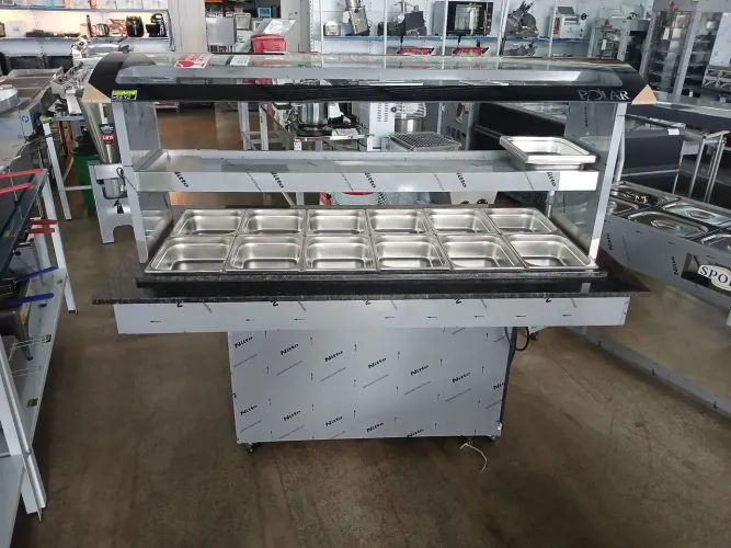 Buffet Self Service Polar Conjugado para 12 Cubas Quentes 6 frias