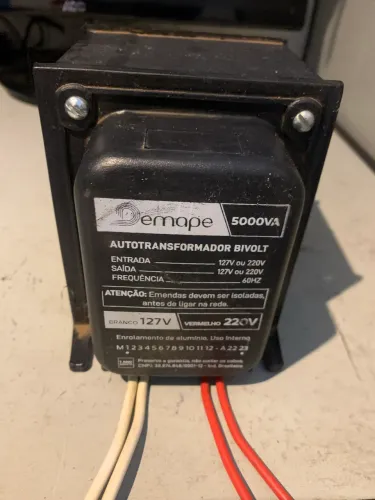 Auto transformador 120v para 220v 5000Va