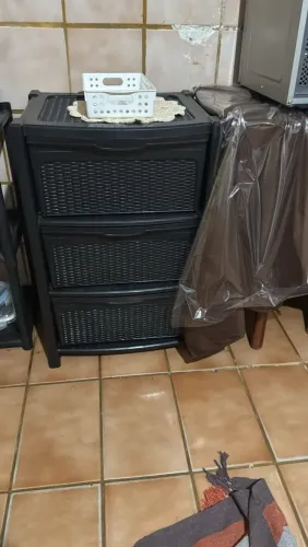 Gaveteiro Organizador Plástico (Efeito Rattan / Trançado)