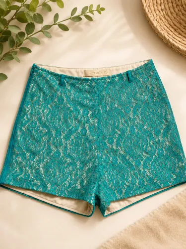 Short rendado colmeia