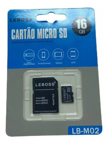 Cartão Micro Sd De Memória LEBOSS 16gb Classe 10