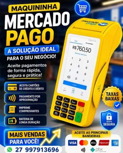 Máquinas de cartão Mercado pago top