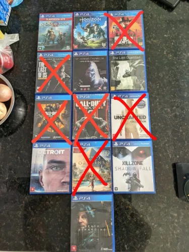 Jogos PS4 mídia física