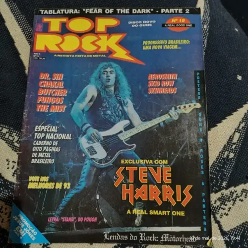 Revista Top Rock nr 19, Especial Steve Harris. Ano 1993