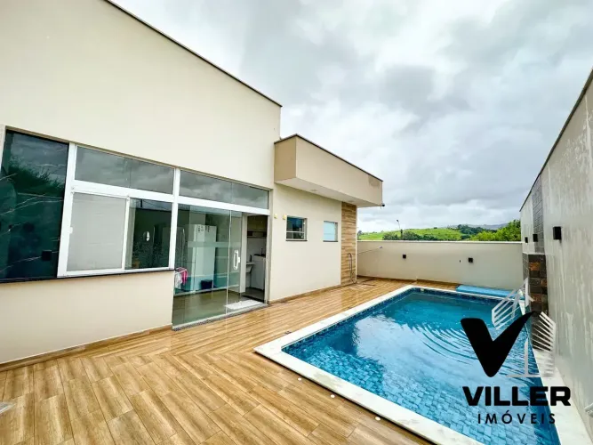 Casa Moderna com Piscina e Vista para as Montanhas na Cidade de Socorro SP