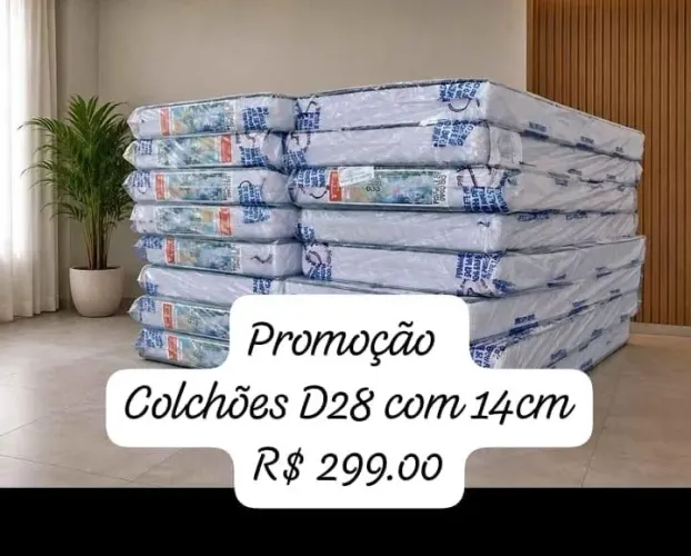 Promoção Colchão espuma D28 solteiro dupla face pronta entrega ce