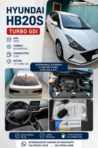 Hyundai HB20S Vision 1.0 TB Flex 12V Aut. 2022
