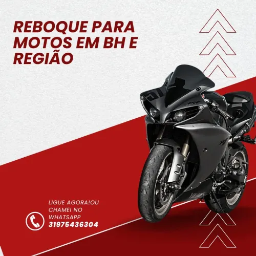 Reboque de motos em toda BH e região