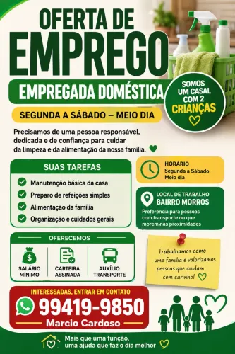 Empregada Doméstica Bairro Morros