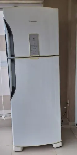Geladeira Duplex Frost Free Inverter Panasonic Branca 435L